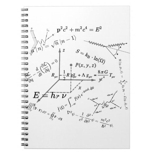 Physics equations and formulas notebook