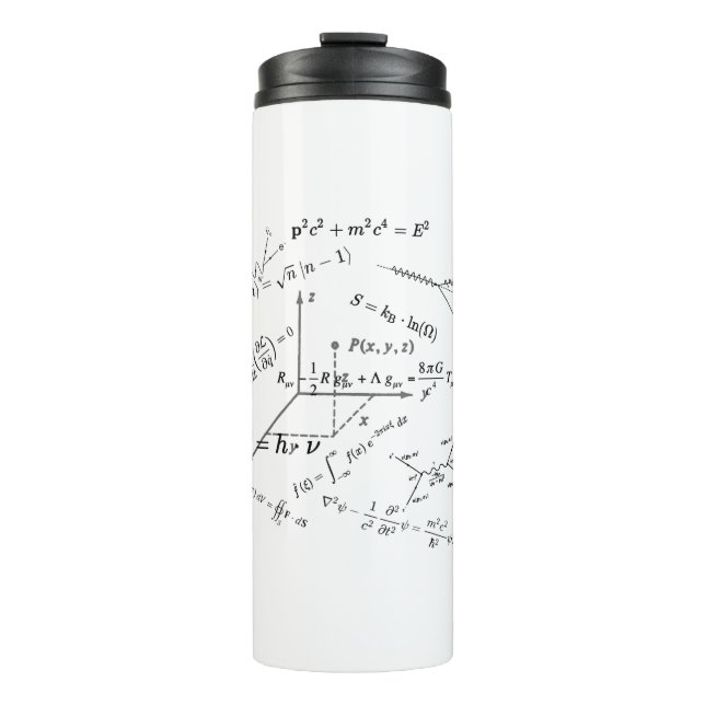 Physics equations and formulas thermal tumbler (Front)