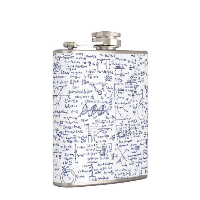 Physics Equations in Blue Pen // Flask (Right)