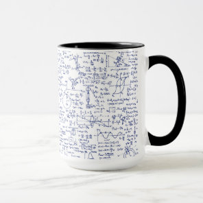 Physics Equations in Blue Pen // Mug