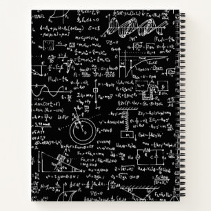 Physics Equations on Black // Notebook