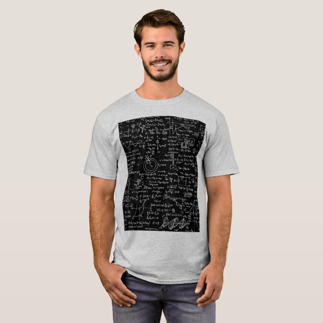 Physics Equations on Black // T-Shirt (Front Full)