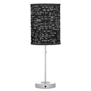 Physics Equations on Black // Table Lamp