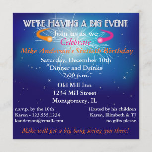 Physics Event Party Invitation