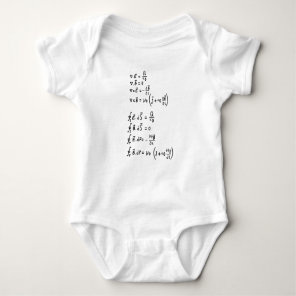 Physics Formula Baby Bodysuit