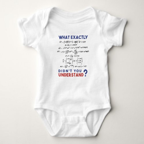 Physics formula Joke Baby Bodysuit