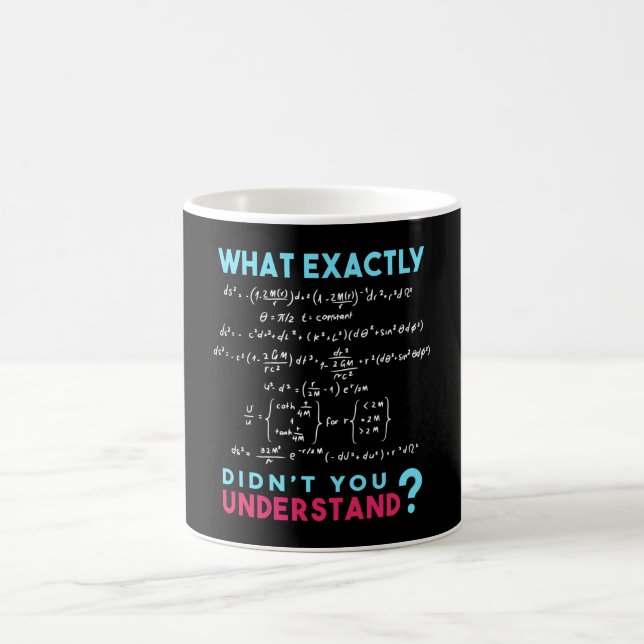 Physics formula Joke funny Math Coffee Mug (Center)