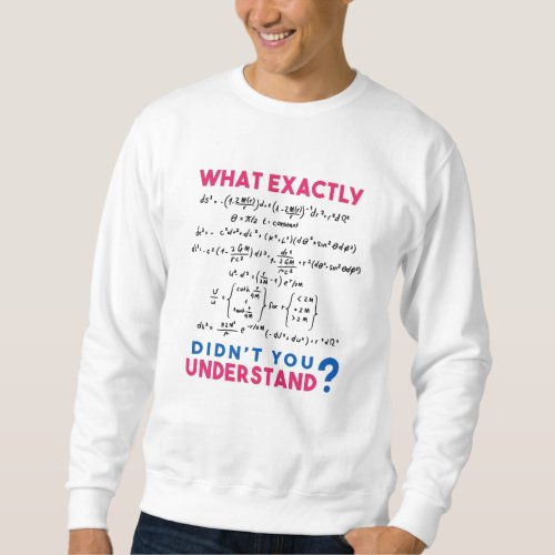 Physics formula Joke Sweatshirt