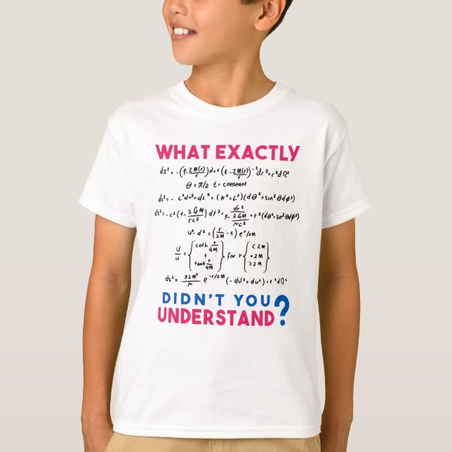 Physics formula Joke T-Shirt (Front)