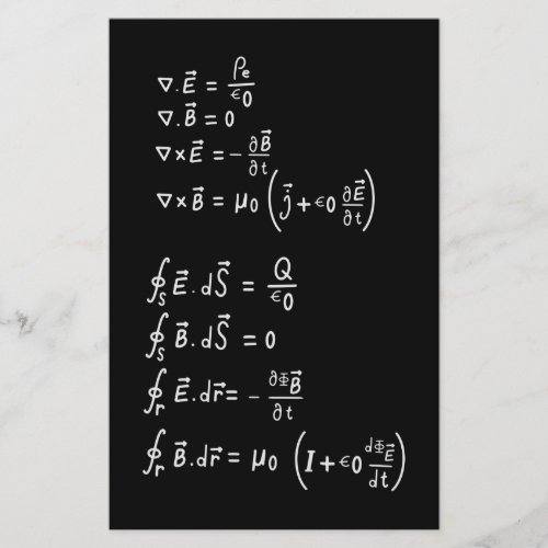 Physics Formula Square Sticker Invitation