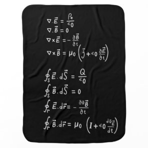Physics Formula Square Sticker Invitation Baby Blanket