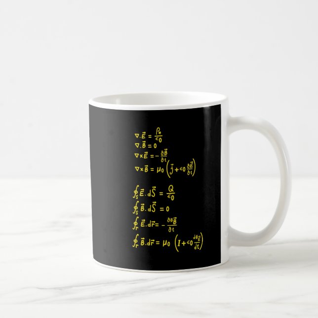 Physics Formula Square Sticker Invitation Coffee Mug (Right)
