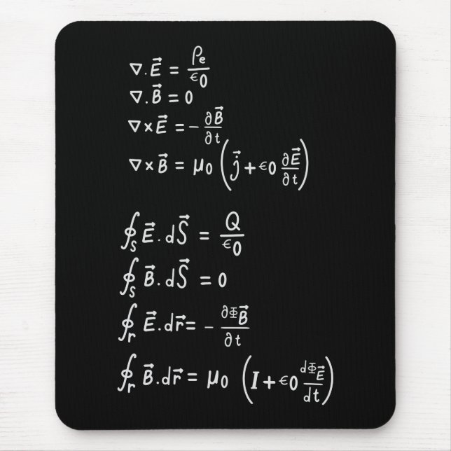 Physics Formula Square Sticker Invitation Mouse Pad (Front)