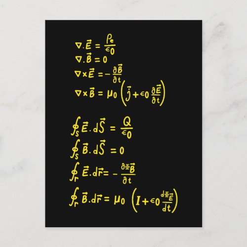 Physics Formula Square Sticker Invitation Postcard
