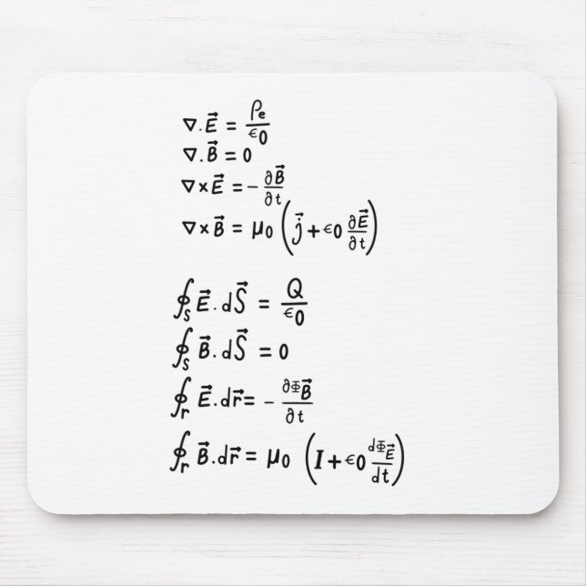 Physics Formula T-Shirt Invitation Square Sticker Mouse Pad (Front)