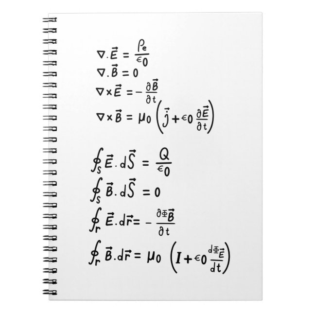 Physics Formula T-Shirt Invitation Square Sticker Notebook (Front)