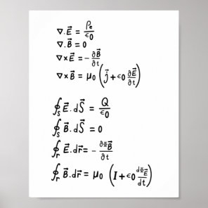 Physics Formula T-Shirt Invitation Square Sticker Poster
