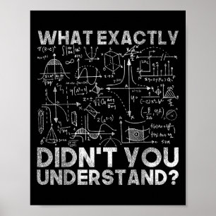 Physics Gift Science Quotes Black Uni Adult Clic F Poster
