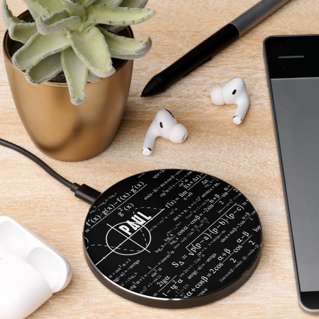 Physics Gifts for Physicists Personalized  Wireless Charger (Desk 2)