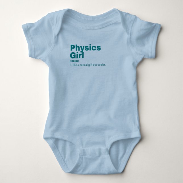 Physics Girl - Physics Baby Bodysuit (Front)