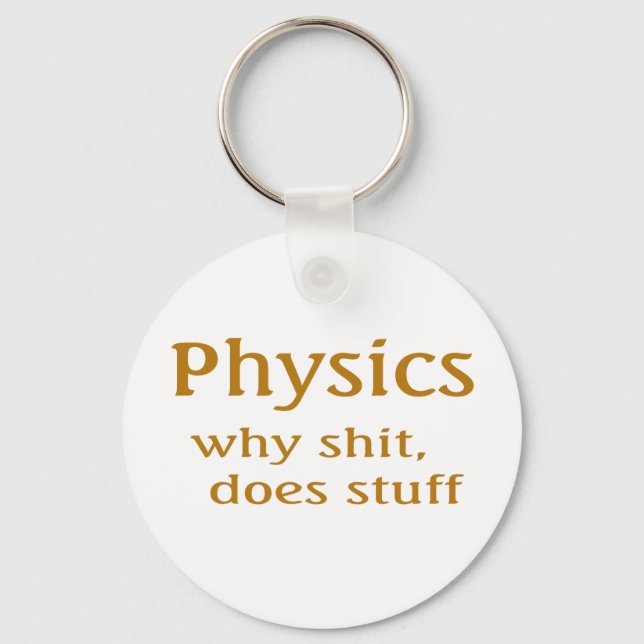 physics humor keychain (Front)