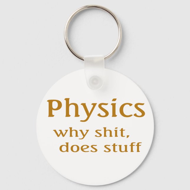 physics humor keychain (Front)