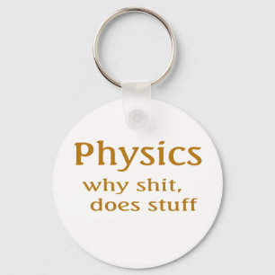 physics humor keychain