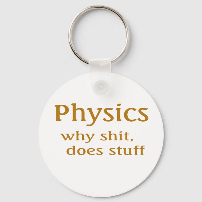 physics humor keychain (Front)