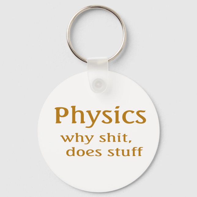 physics humor keychain (Front)