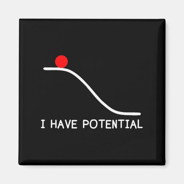 Physics I Have Tential Energy Funny  Magnet (Front)