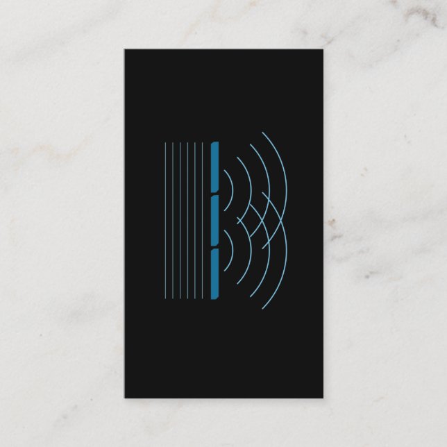 Physics Interference Education Wave Radiation Business Card (Front)