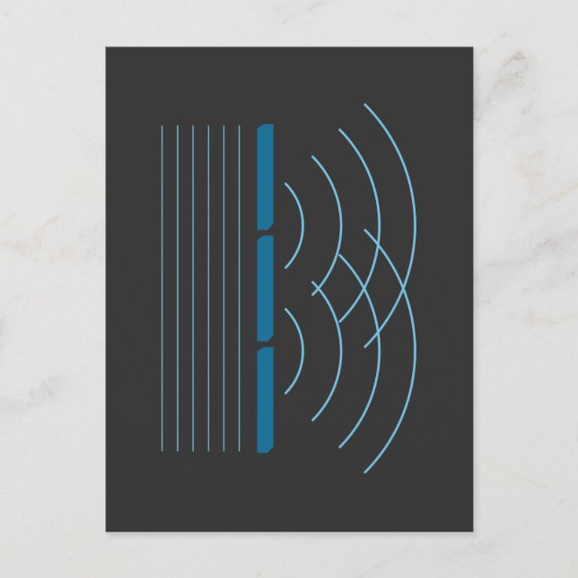 Physics Interference Education Wave Radiation Postcard (Front)