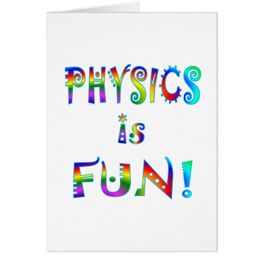 Physics is Fun Cards (Front)