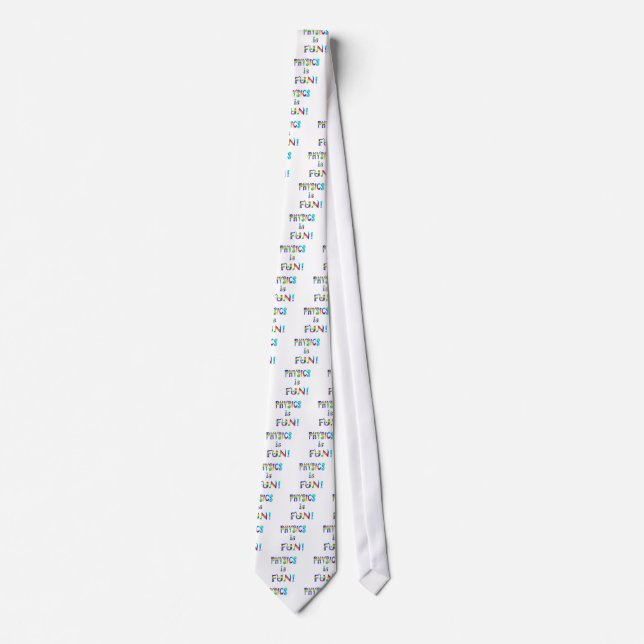 Physics is Fun Neck Tie (Front)