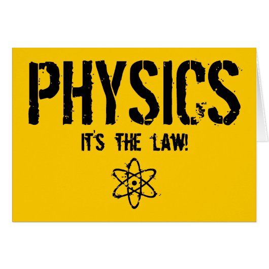 Physics - It's the Law! Cards (Front Horizontal)