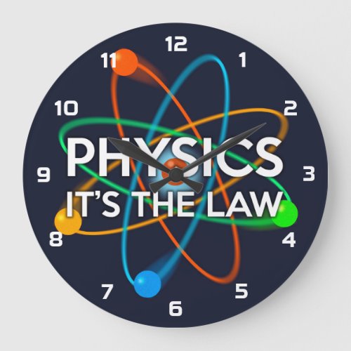 PHYSICS ITS THE LAW science Large Clock