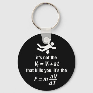 physics - it's the sudden deceleration that kills keychain