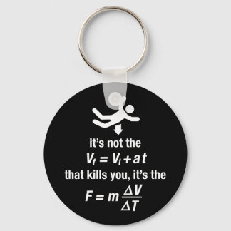 physics - it's the sudden deceleration that kills keychain