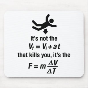 physics - it's the sudden deceleration that kills mouse pad