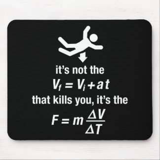 physics - it's the sudden deceleration that kills mouse pad
