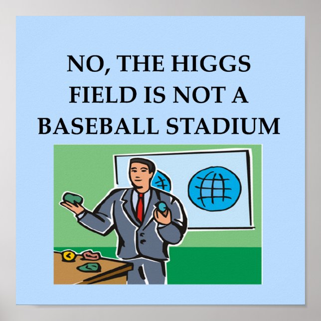 physics joke gift t-shirt poster (Front)