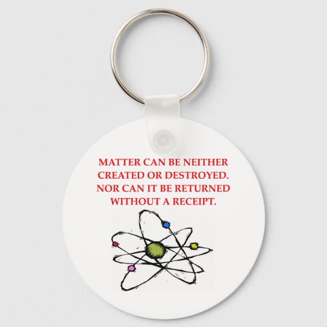 physics joke keychain (Front)