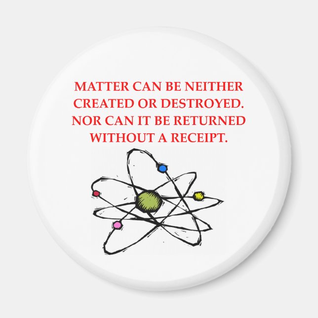 physics joke magnet (Front)