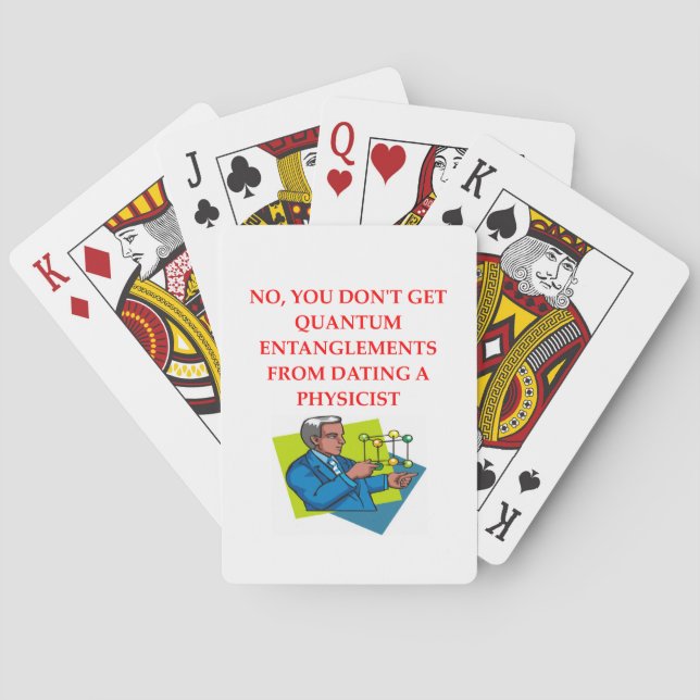 physics joke poker cards (Back)