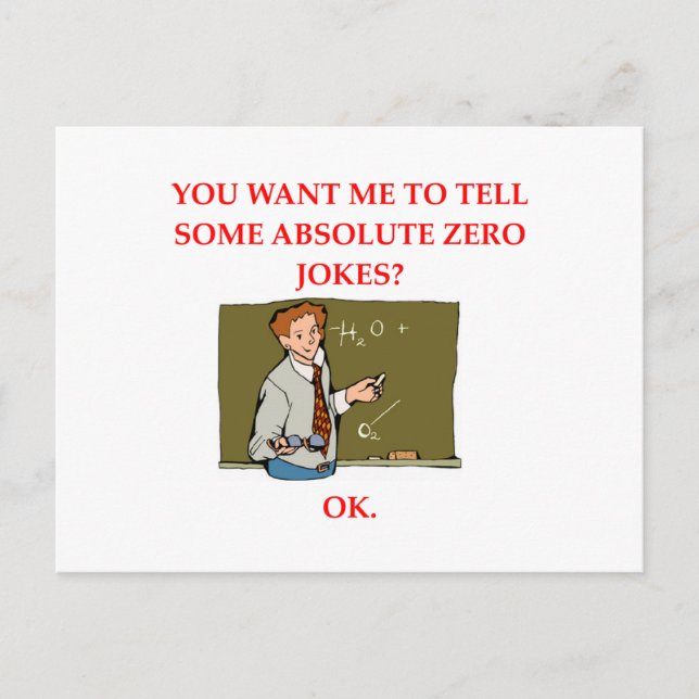 physics joke postcard (Front)