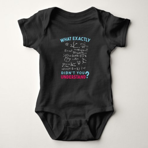 Physics Math Formula Joke Baby Bodysuit