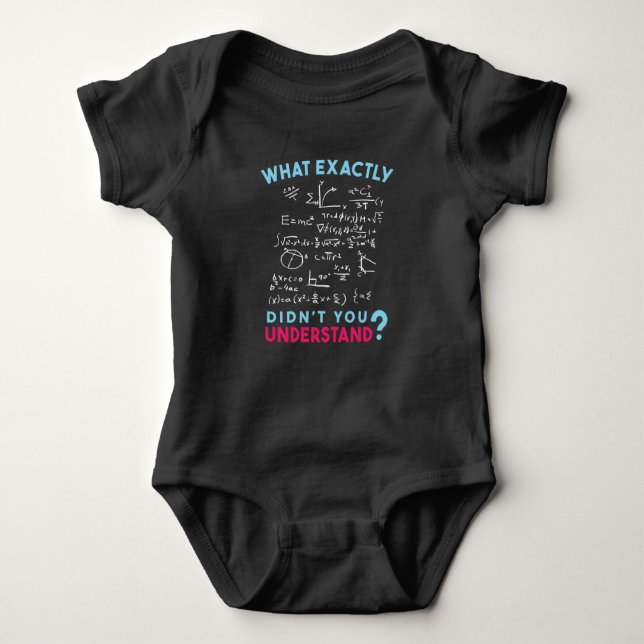 Physics Math Formula Joke Baby Bodysuit (Front)