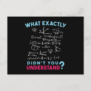 Physics Math Formula Joke Postcard