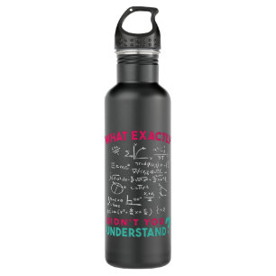 Physics Math Formula Joke Stainless Steel Water Bottle
