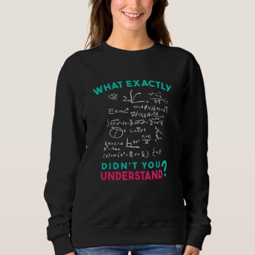 Physics Math Formula Joke Sweatshirt